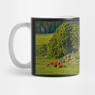 English Country Farming Scene Mug